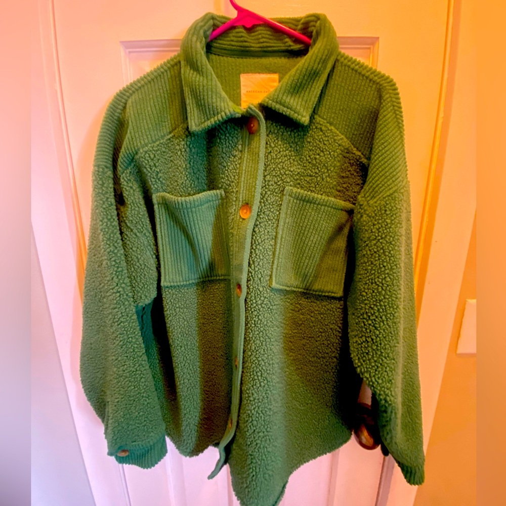 Fleece shacket